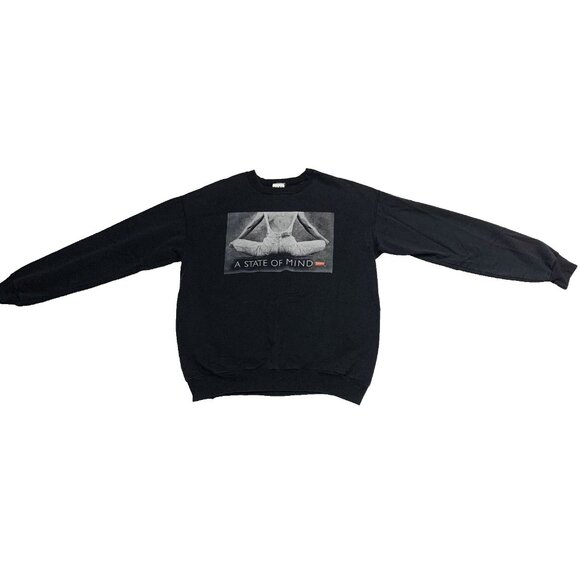 Vtg Levi's A State of Mind Graphic Crewneck Sweatshirt XL TG Canada 80s 90s - Picture 9 of 9